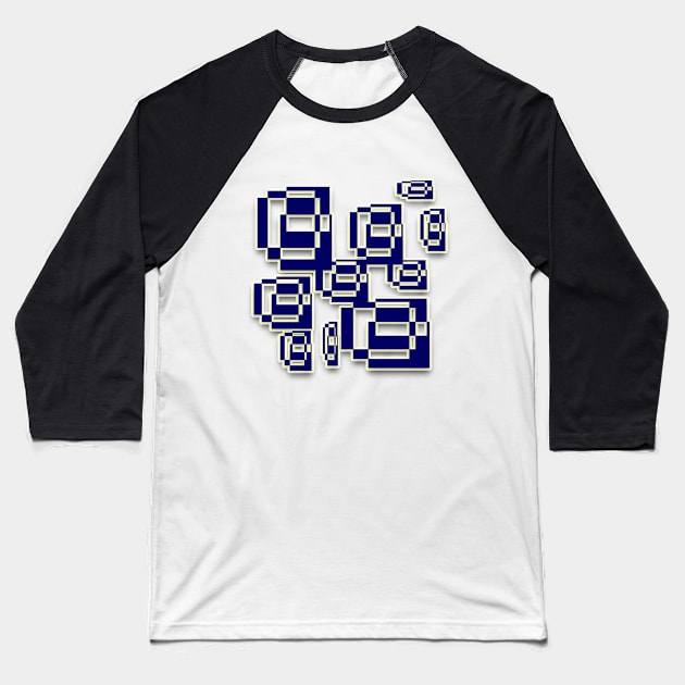 Geometric Abstraction Number 1_3 Baseball T-Shirt by mavicfe